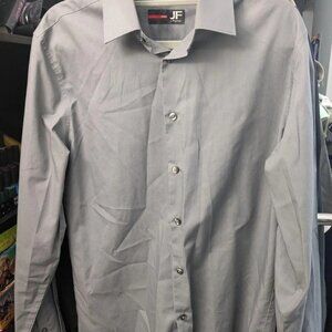 JF J.Ferrar Gray Button Down Size M